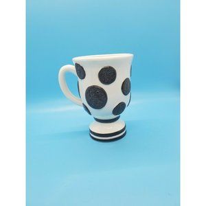 Houston Harvest 3-D Embossed Oreo Cookie Footed Coffee Mug Tea Cup Rare